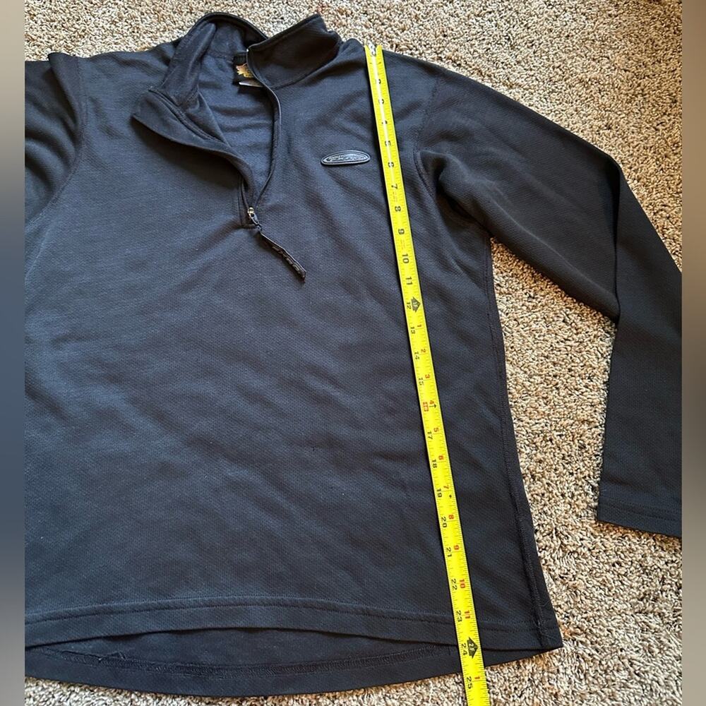 Harley-Davidson FXRG Black Long Sleeve Quarter Zip Up Women’s L - Picture 6 of 8